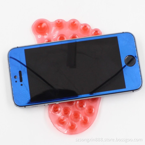 Colorful Foot shape PVC Magic Sucker Magic Double-sider Sucker